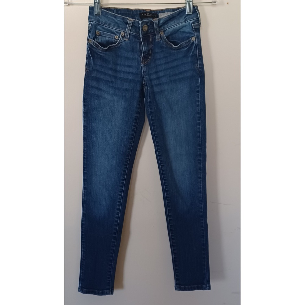 Aeropostale Kids Teen Jeggings Dark Wash Skinny Jeans Blue Size 000 Regular